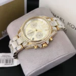 Michael Kors Women's Bradshaw Watch MK6494, Dazzling All-Gold. - Image 7