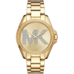 Michael Kors MK6555 Bradshaw women's watch, all-gold-tone stainless steel, crystal-set bezel, chronograph, 43mm.