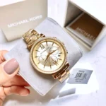 Michael Kors Women's Sofie Watch MK6559, Elegant All-Gold. - Image 5