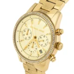Michael Kors Women's Ritz Watch MK6597, Dazzling All-Gold. - Image 4