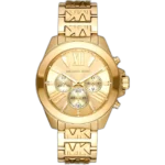 Michael Kors MK6953 Wren women's watch, two-tone silver and gold stainless steel, crystal-set bezel, 42mm.