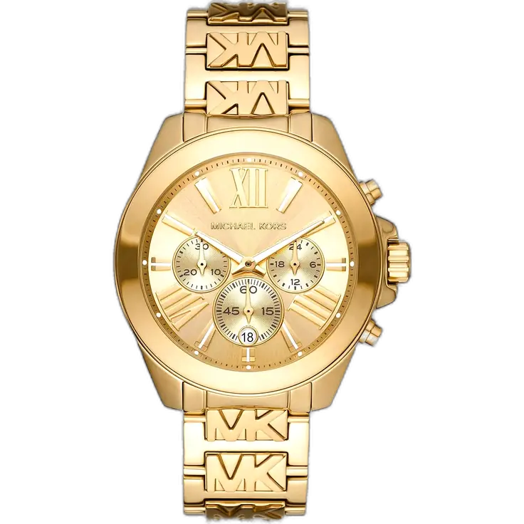 Michael Kors MK6953 Wren women's watch, two-tone silver and gold stainless steel, crystal-set bezel, 42mm.