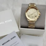 Michael Kors Women's Wren Watch MK6952, Dazzling All-Gold. - Image 12