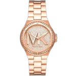 Michael Kors MK7230 Lennox women's watch, all-rose gold-tone stainless steel, bold case profile, 42mm.