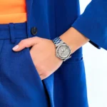 Michael Kors Women's Lennox Watch MK7234, Bold All-Silver. - Image 9