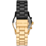 Michael Kors Women's Runway Watch MK7328, Edgy Black & Gold. - Image 6