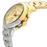 Michael Kors Women's Runway Watch MK7329, Dazzling Gold & Silver. - Image 4