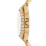 Michael Kors Women's Lennox Watch MK7394, Bold Black and Gold. - Image 4