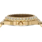 Michael Kors Women's Lennox Watch MK7394, Bold Black and Gold. - Image 5