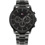Tommy Hilfiger Jameson 1791795 men's watch, all-black stainless steel case, black dial, black steel bracelet, 44mm.