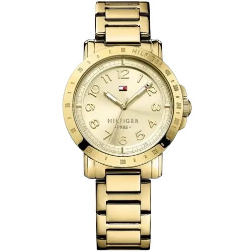 Tommy Hilfiger Liv 1781395 women's watch, all-gold stainless steel case, gold dial, gold steel bracelet.
