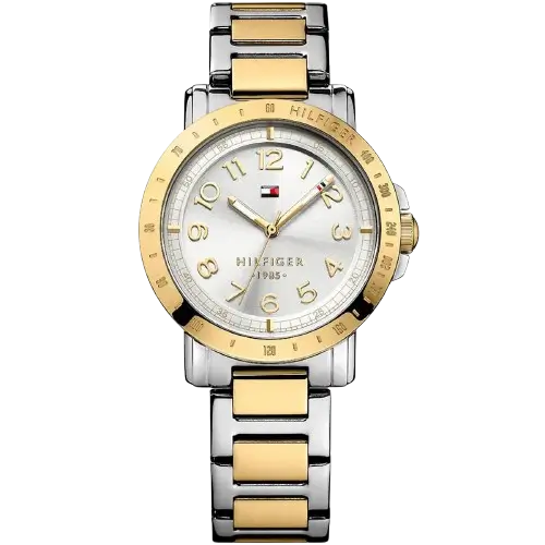Tommy Hilfiger Liv 1781398 women's watch, two-tone silver and gold stainless steel bracelet, 38mm.