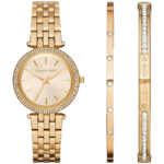 Michael Kors MK3430 Watch Darci Mini ladies, all-gold-tone, crystal bezel, 33mm.