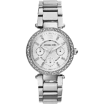 Michael Kors MK5615 Watch Parker ladies, all-silver-tone chronograph, 39mm.