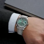 ⁦ساعة رولكس ديت جست للرجال 126234 بميناء أخضر⁩ - الصورة ⁦4⁩