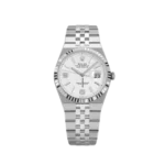 Master the Terrain with the 2025 Rolex Land-Dweller 127334 The Rolex Land-Dweller is the newest chapter in Rolex’s legacy of professional watches. While the Sea-Dweller conquered the depths and the Sky-Dweller mastered the heavens, the Rolex Land-Dweller is purpose-built for the terrestrial pioneer. The 127334 model, released in 2025, introduces a refined aesthetic that balances rugged durability with a sophisticated "Intense White" finish. Carrying a Rolex Land-Dweller on your wrist is a testament to your pursuit of precision, regardless of the challenges the terrain may hold. Advanced Engineering for the 2025 Terrestrial Explorer Intense White Dial Perfection: The hallmark of this Rolex Land-Dweller is its high-definition "Intense White" dial, offering a clean, crisp backdrop for the Chromalight indices that glow blue in low-light conditions. 904L Oystersteel Durability: Every Rolex Land-Dweller is forged from Rolex’s proprietary 904L steel, ensuring exceptional resistance to corrosion and a mirror-like polish that stands the test of time. Calibre 3335 Movement: At the heart of the Rolex Land-Dweller lies the new-generation Calibre 3335, a self-winding mechanical movement that offers a 72-hour power reserve and unparalleled magnetic resistance. The Iconic Fluted Bezel: This Rolex Land-Dweller features a white gold fluted bezel that catches the light brilliantly, adding a touch of prestige to its professional architecture. Jubilee or Oyster Bracelet Options: The 2025 Rolex Land-Dweller comes with an updated Jubilee bracelet, featuring the Easylink extension system for maximum comfort during temperature changes. Why the Rolex Land-Dweller 127334 is the Future of Luxury Tools Rolex Land-Dweller: 2025 model 127334 with intense white dial, stainless steel jubilee bracelet, and white gold fluted bezel.