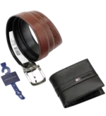 Tommy Hilfiger Bifold Leather Wallet & Double-Face Reversible Belt. - Image 3