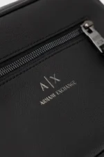 Armani Exchange Handbag: Print Logo Genuine Leather - Black. - Image 2