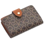 Calvin Klein Wallet: Women’s rich brown 100% genuine leather bifold wallet with multiple card slots and embossed CK logo.