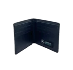 Tommy Hilfiger Gift Set: Black 100% leather belt and wallet set with Mercedes-Benz and TH logos in a luxury presentation box.