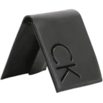 Calvin Klein Wallet: Men’s black 100% genuine leather bifold wallet with embossed CK logo and multiple card slots.