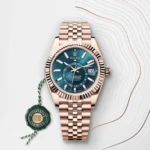 Rolex Sky-Dweller Watch - Deep Blue Dial - Rose Gold Steel. - Image 4