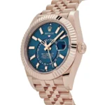 Rolex Sky-Dweller Watch - Deep Blue Dial - Rose Gold Steel. - Image 2